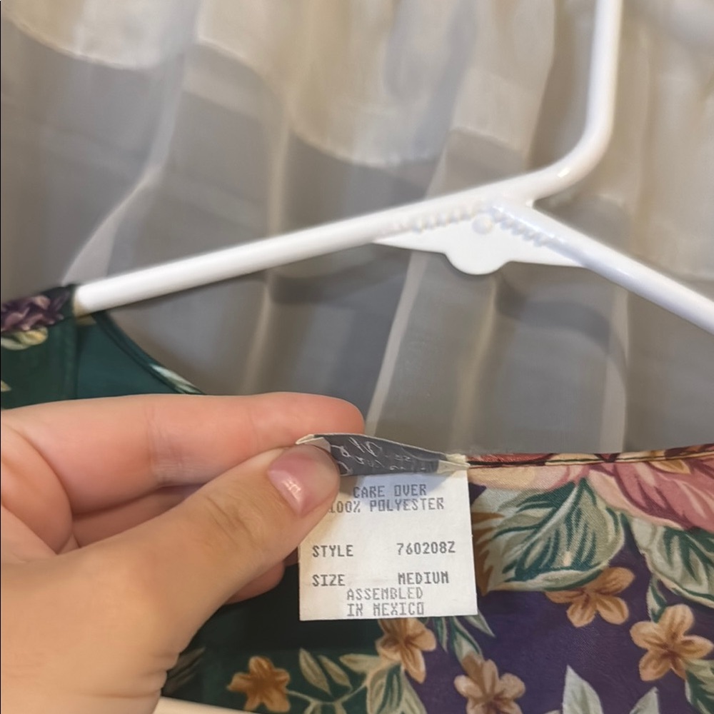 Floral Silk Robe - Picture 4 of 5
